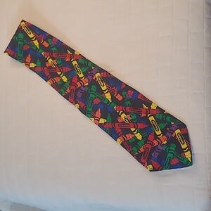 Crayola Crayons Novelty Tie, Silk